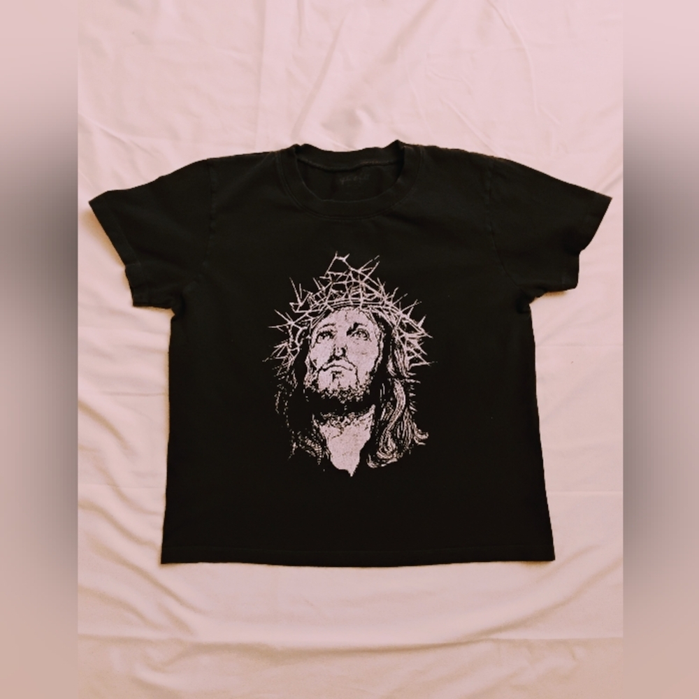 Brandy Melville Jesus Christ black top